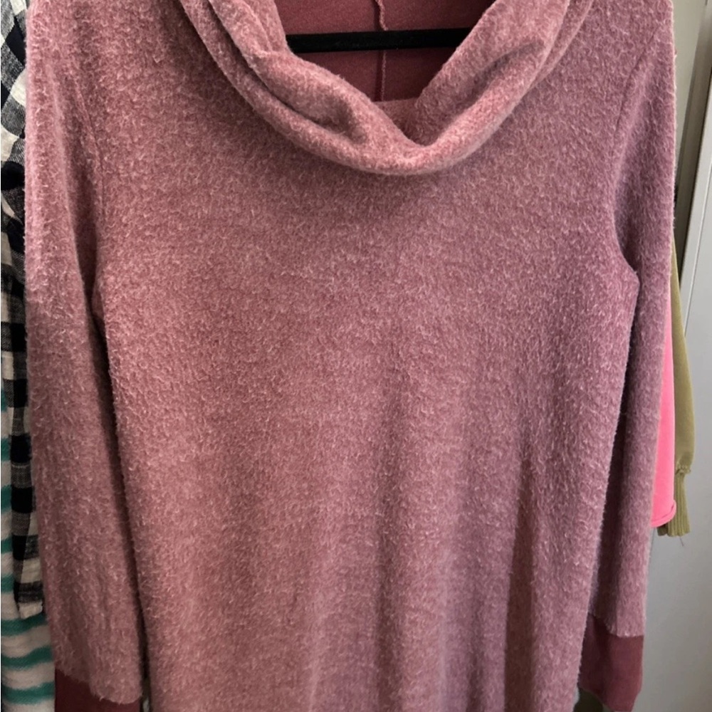Altar'd State Mauve Cowl Neck Sweater